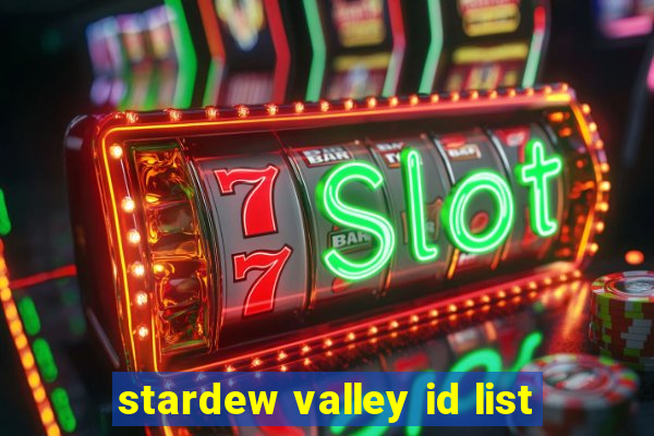 stardew valley id list